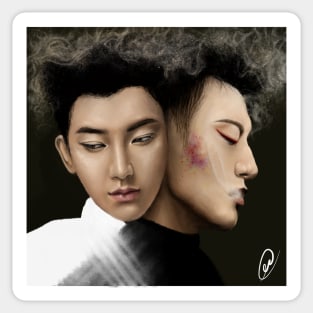 Z-Tao - Black & White Sticker